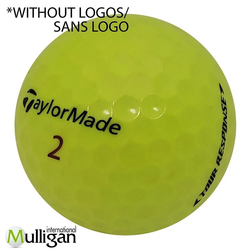 Mulligan - 48 Taylormade Tour Response 5A Pristine Recycled Used Golf Balls, Yellow