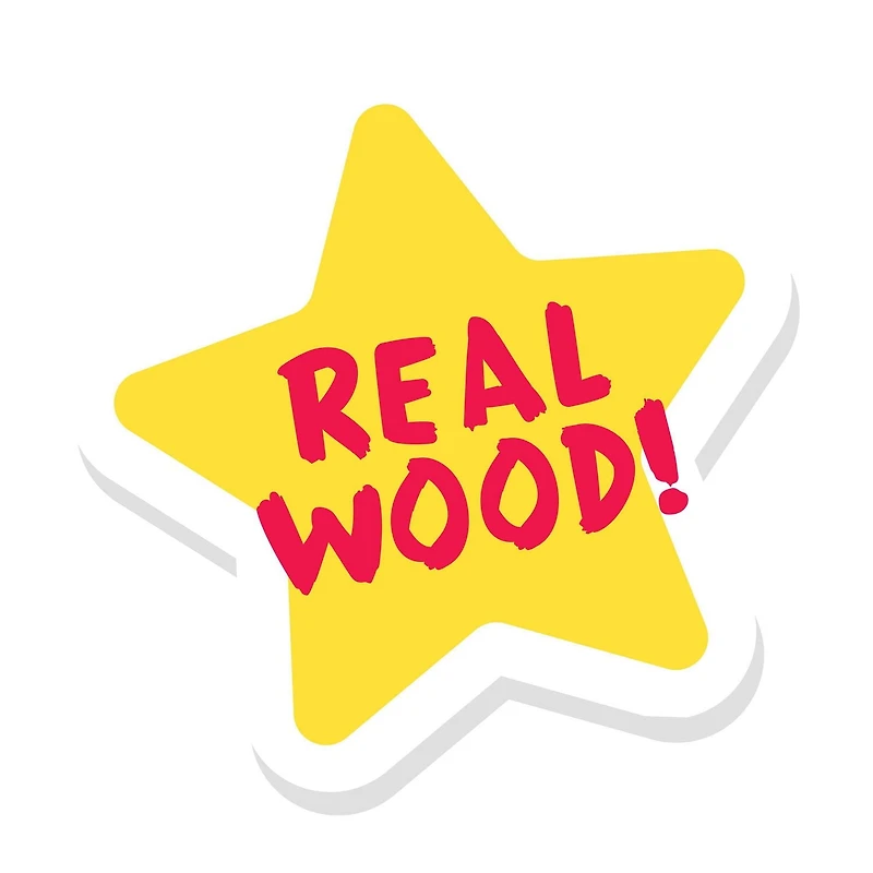 CoComelon JJ & Friends Wood Block Set, 30-pieces, Recycled Wood