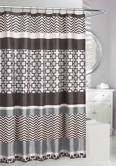 Linear Rideau de douche en tissu Jacquard