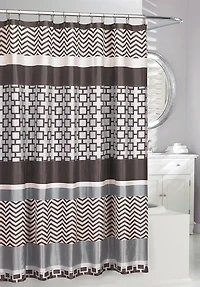 Linear Rideau de douche en tissu Jacquard