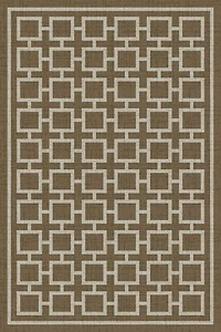 4' x 6' Tapis à motifs décoratifs Havane
