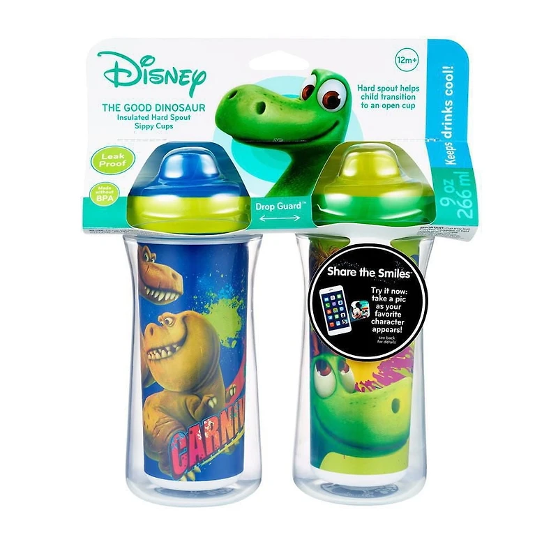 Disney/Pixar The Good Dinosaur ImaginAction™ Insulated Hard Spout Sippy Cups 9 Oz - 2 Pack