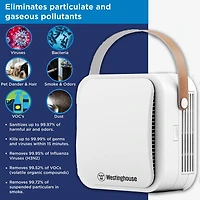 Westinghouse Purificateur d'air portable / personnel avec technologie NCCO brevetée