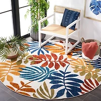 SAFAVIEH Cabana Elouise Floral Indoor/Outdoor Area Rug
