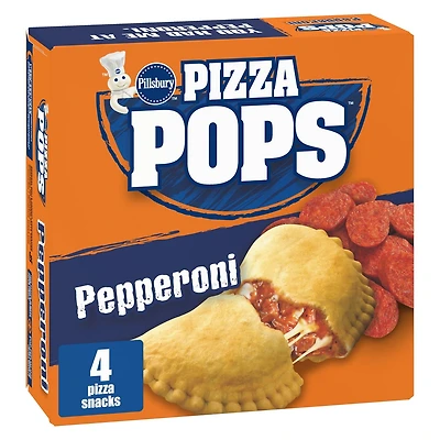 Pillsbury Pizza Pops Pepperoni Pizza Snacks, 4 pizza snacks, 400 g