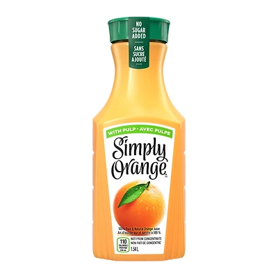 Simply Orange With Pulp Bottle, 1.54 Liters