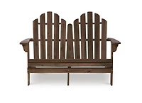 Banc Double Extérieur Adirondack en Teck