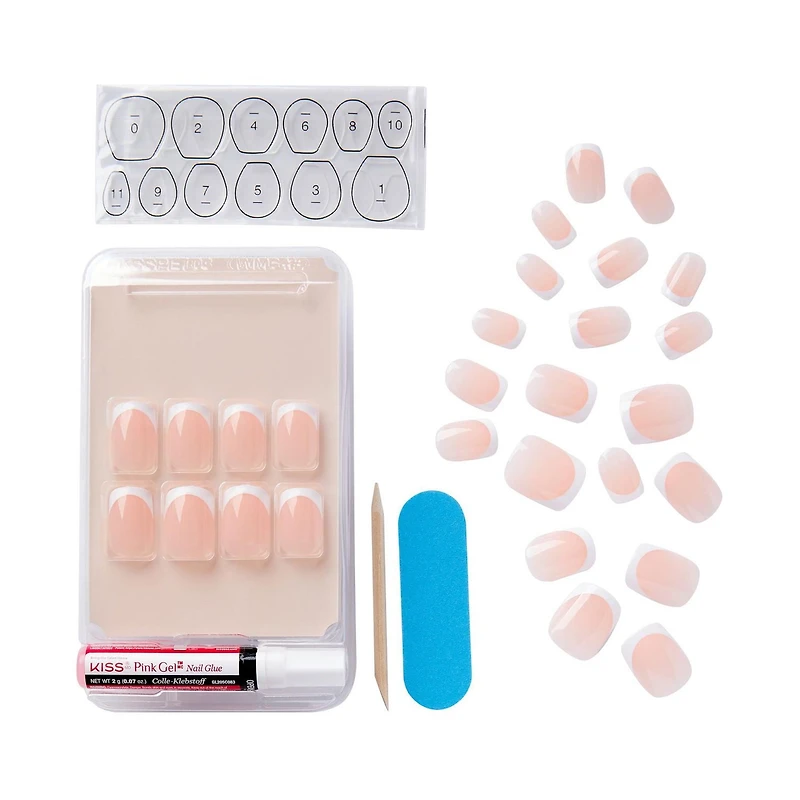 KISS Salon Acrylic - Fake Nails, 28 Count, Medium