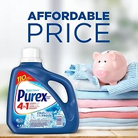 Purex 4 en 1 détergent à lessive liquid concentré, eau froide, 4,43 litres, 110 brassées 4,43 litres, 110 Brassées