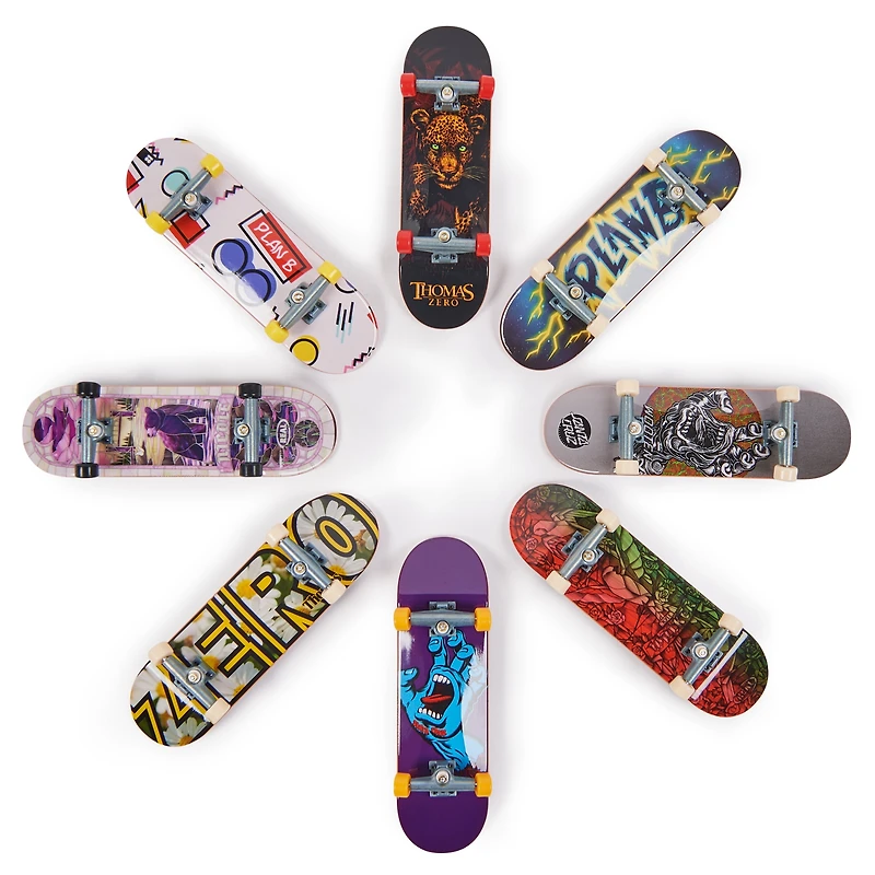 Tech Deck, Fingerboard 2-Pack, Real Skateboards, Collectible and Customizable Mini Skateboards, Kids Toys for Ages 6 and up