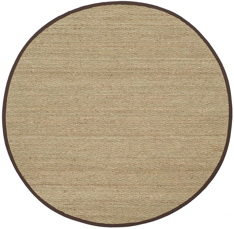 Safavieh Natural Fiber Maisy Border Area Rug, Natural / Grey, 8' X 10'
