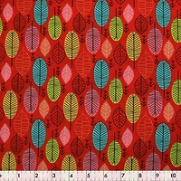 Fabric Creations Red Fuzzy Beakman Cotton Fabric by the Metre 109 cm (43")