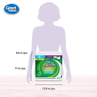 Great Value Ultra Essuie-tout, 6 équivalant à 8 rouleaux