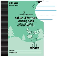 Louis Garneau cahier interligné/point. Vert