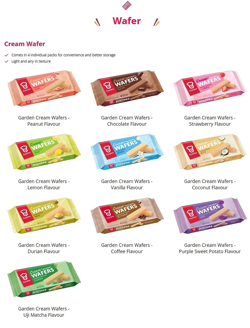 Garden Durian Wafers, 200g