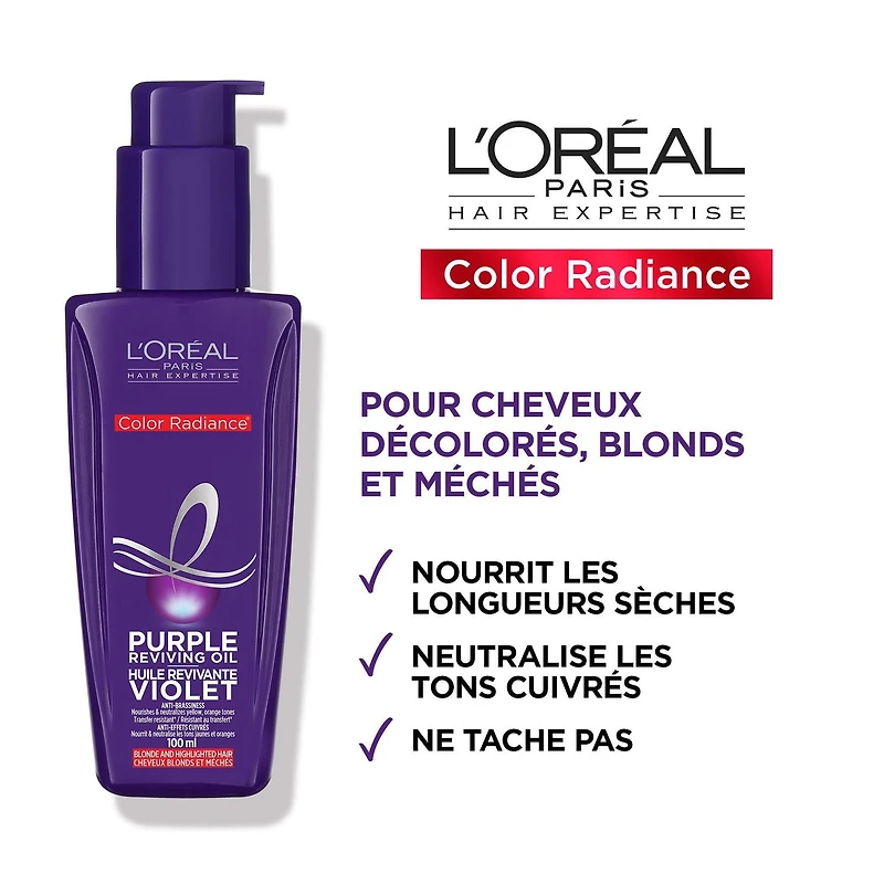 L'Oreal Paris Hair Expertise Color Radiance Purple Reviving Oil 100ml
