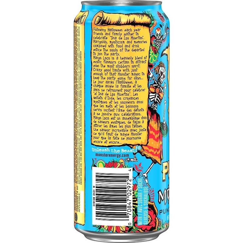 MONSTER ENERGY, Mango Loco, 473mL, Can