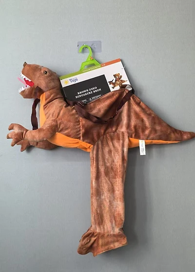 Bright Time Toys Costume Dinosaur Brun 3yrs+ unisex