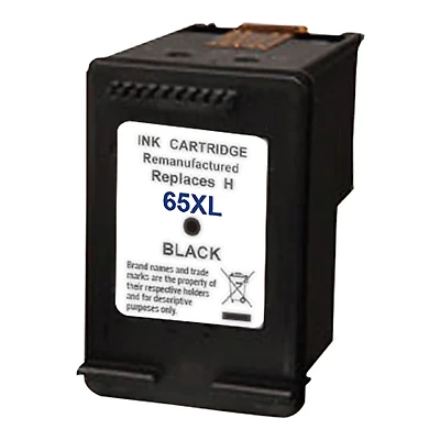 L-ink Compatible HP 65XL High Yield Black Ink Cartridge (N9K04AN)