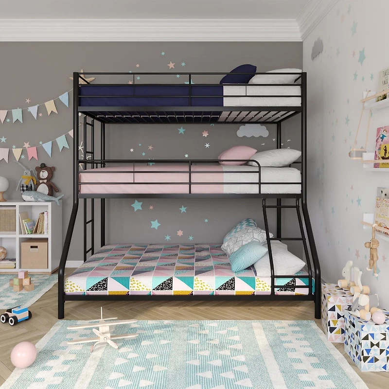 Lits superposés Triple en métal