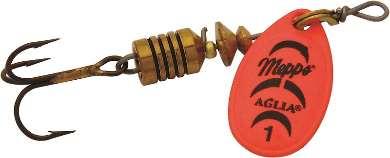 Mepps B1-FR Aglia In-Line Spinner #1 1/8oz Plain Fluorescent Red