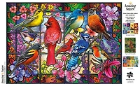 Buffalo Games - Amazing Nature - Stained Glass Songbirds - 500 Piece Jigsaw Puzzle