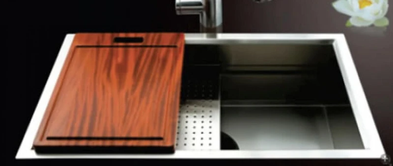 American Imaginations 27 pouces. W Évier à linge en acier inoxydable avec 1 bac et calibre 16AI-34398