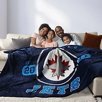 NHL Winnipeg Jets Game Day Blanket, 66" x 90", NHL WINNIPEG JETS GAME DAY BLANKET
