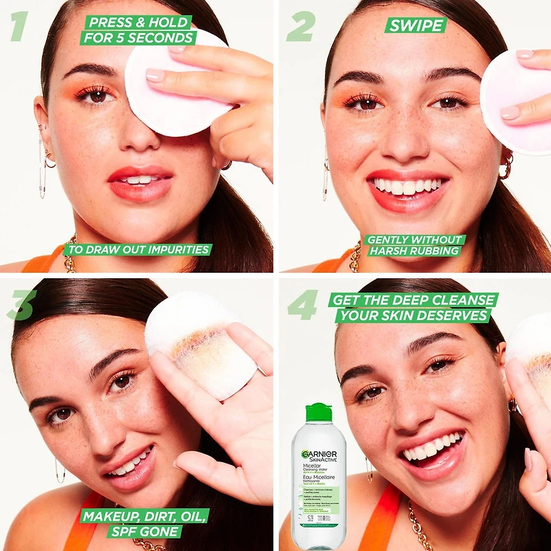 Garnier Micellar Water Makeup Remover All-In-One Cleanser for Oily Skin, 400 mL