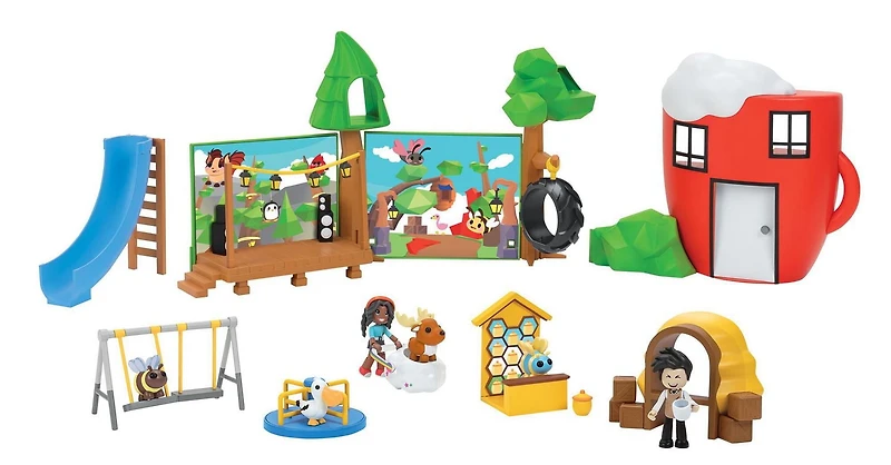Roblox Adopt Me Coffee Shop and Playground Playset
