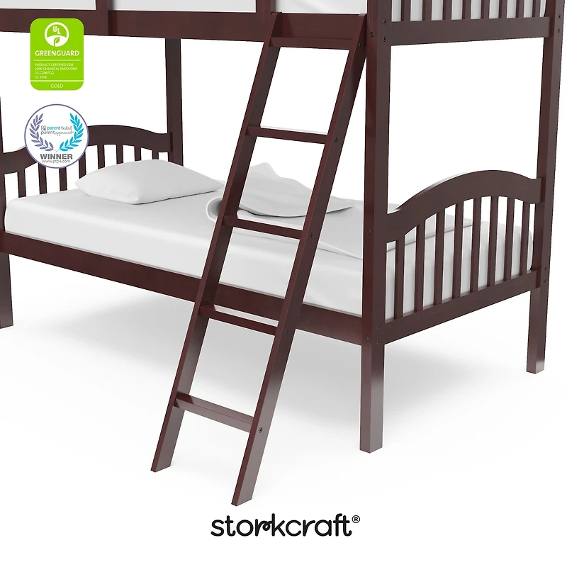 Storkcraft Long Horn Twin over Twin Bunk Bed