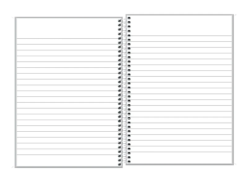Hilroy® Lunix Memo Book, Side Bound 96 Pages, Black, Notebook