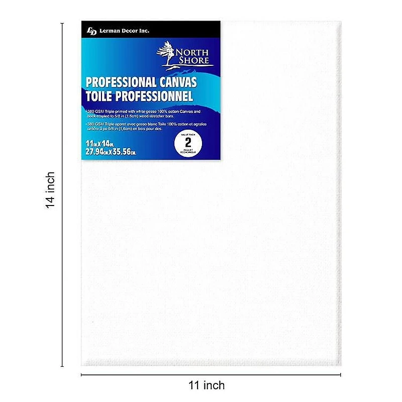 North Shore Professional Canvas 11" x 14", Professional canvas 11"x14"
