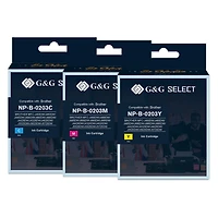 G&G Select Brother LC203 New Compatible Cyan, Magenta & Yellow Ink Cartridge 3 pack