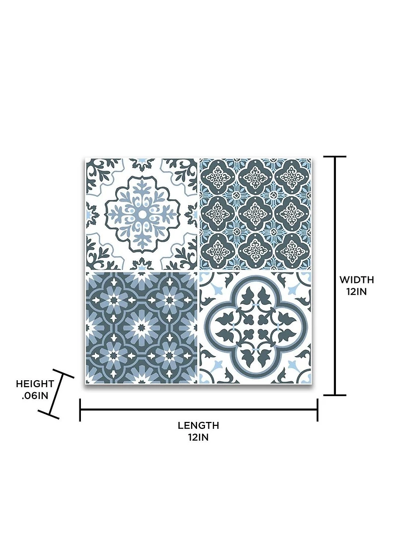 FloorPops Myriad Peel and Stick Floor Tiles Set of 20