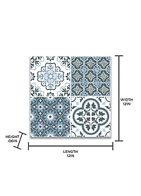 FloorPops Myriad Peel and Stick Floor Tiles Set of 20