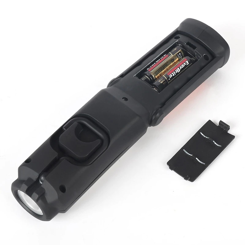 Lampe de travail et lampe de poche DEL portative Ozark Trail avec base magnétique et crochet de suspension, fonctionne sur batterie Polyvalent et portable