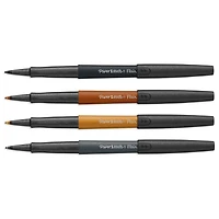 Paper Mate Flair Pens, Metallic Felt Tip Pens, City Lights, Glittery Ink Shines on White Paper, Assorted Colours