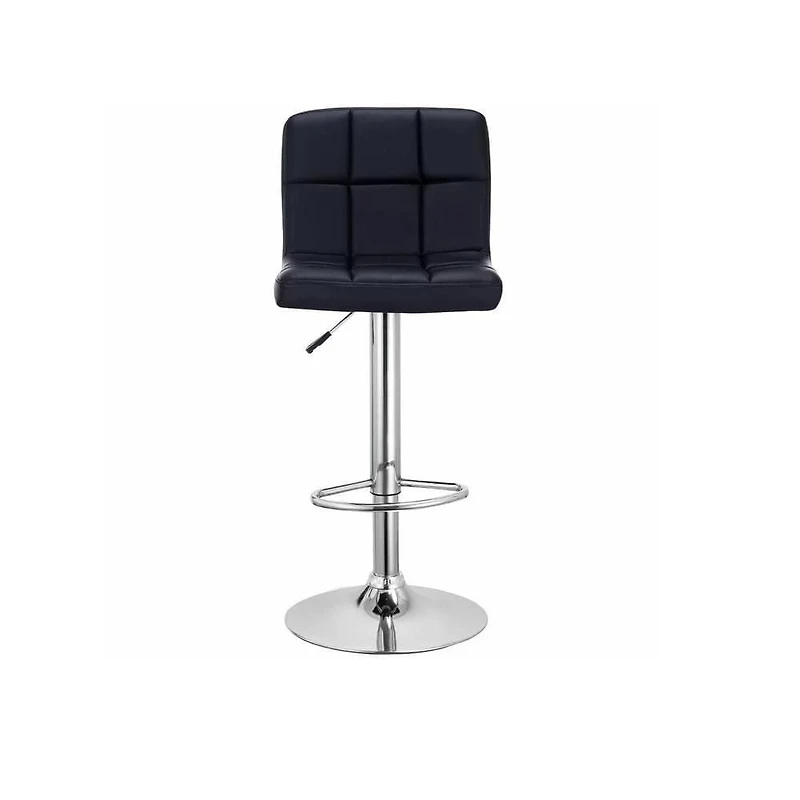 Heavenly Collection Leather Adjustable Stool for Dining Area Set of 2