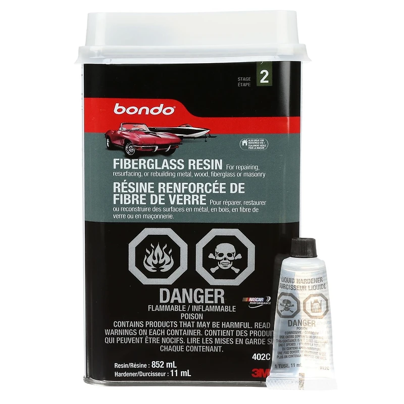 Bondo® Fibreglass Resin, 30 oz (852 ml)
