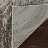 Rug Branch Nomad Abstract Indoor Area Rug, Beige Brown, Coastal - Living Room, Bedroom, Dining Room, and Kitchen