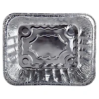 Luciano Housewares Rectangular Aluminum Foil Deep Roast Pan Set