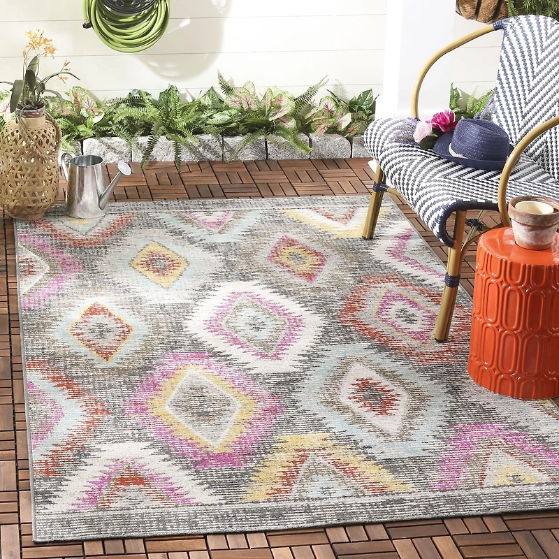 SAFAVIEH Montage Weston Geometric Indoor/Outdoor Area Rug