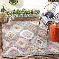 SAFAVIEH Montage Weston Geometric Indoor/Outdoor Area Rug