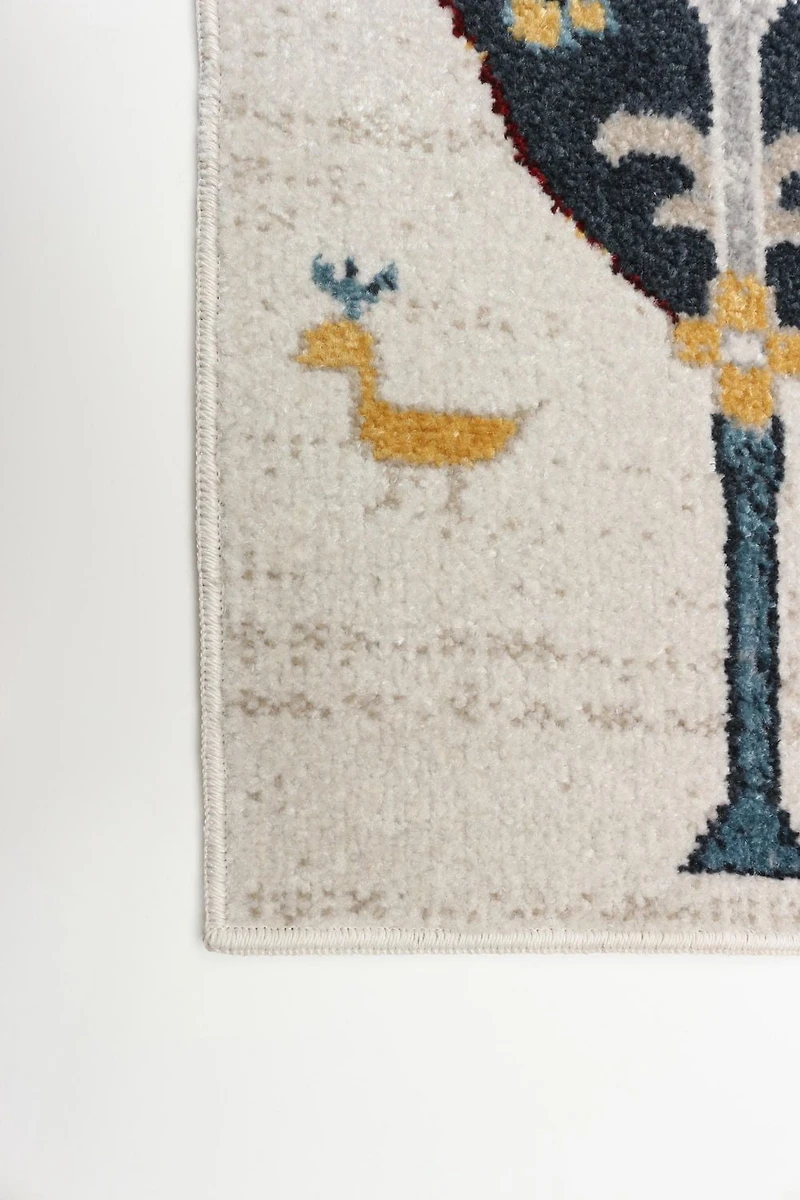 Tapis Lavable ECARPET Boho Chic pour Chambre, Salon, Chambre d'Enfant