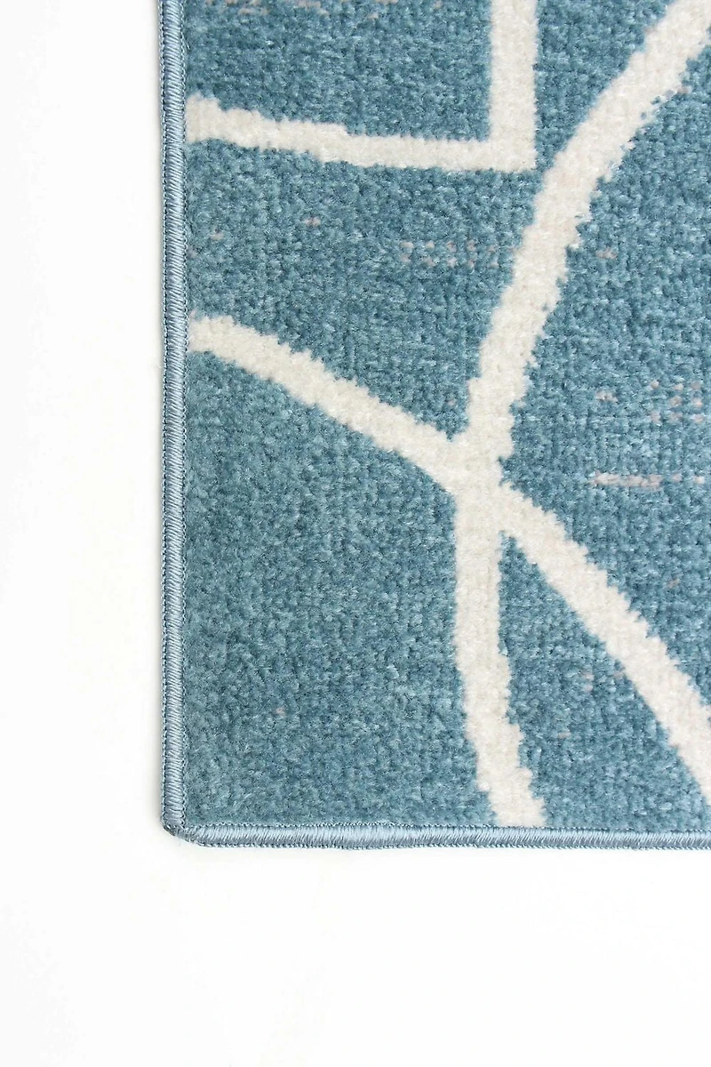 Tapis Lavable ECARPET Floral pour Chambre, Salon, Chambre d'Enfant, Couloir