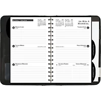Mead® 2026 Desk Weekly Planner Padfolio, Black