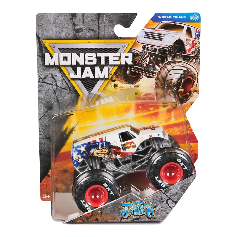 Monster Jam, Official Jester Monster Truck, Die-Cast Vehicle, 1:64 Scale, Kids Toys for Boys Ages 3 and up