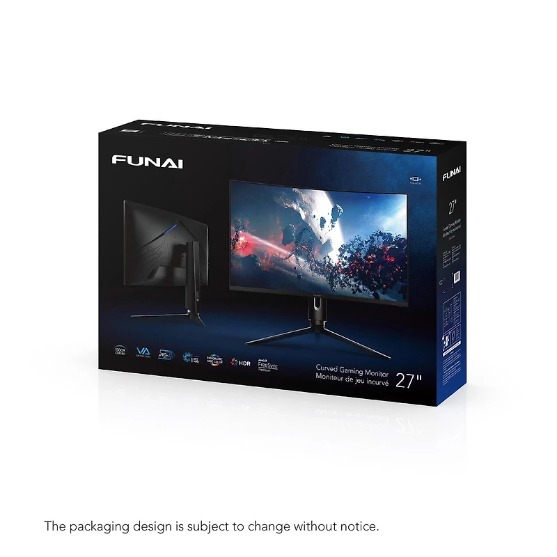 Funai, 27" Curved Gaming Monitor, FGM-27C545
