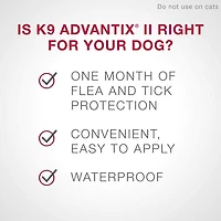 K9 Advantix II Flea and Tick Treatment for Medium Dogs ( 2 pack)